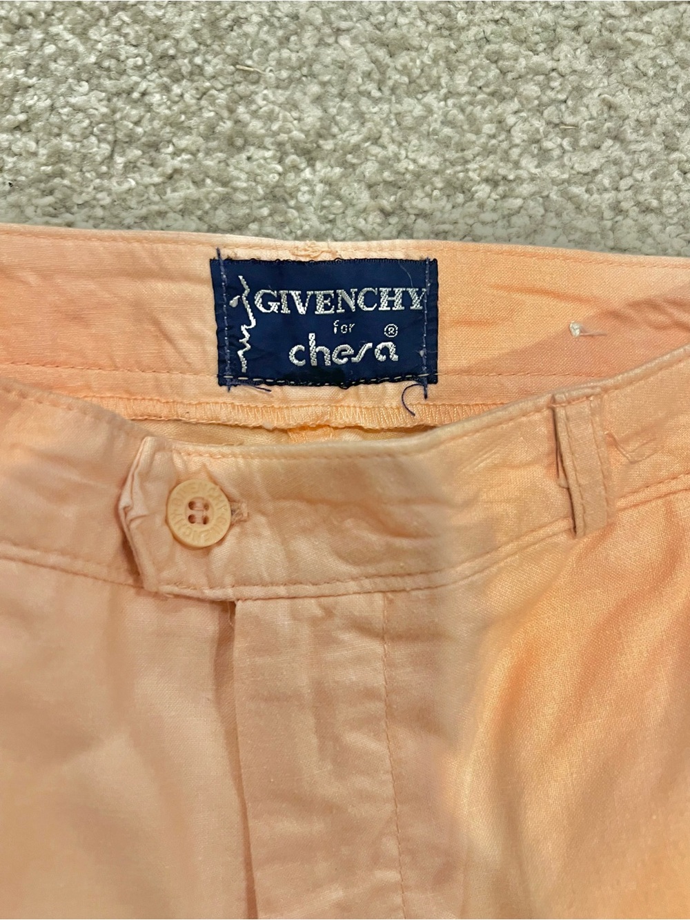 Women’s Peach Vintage Givenchy 100% Cotton Pants